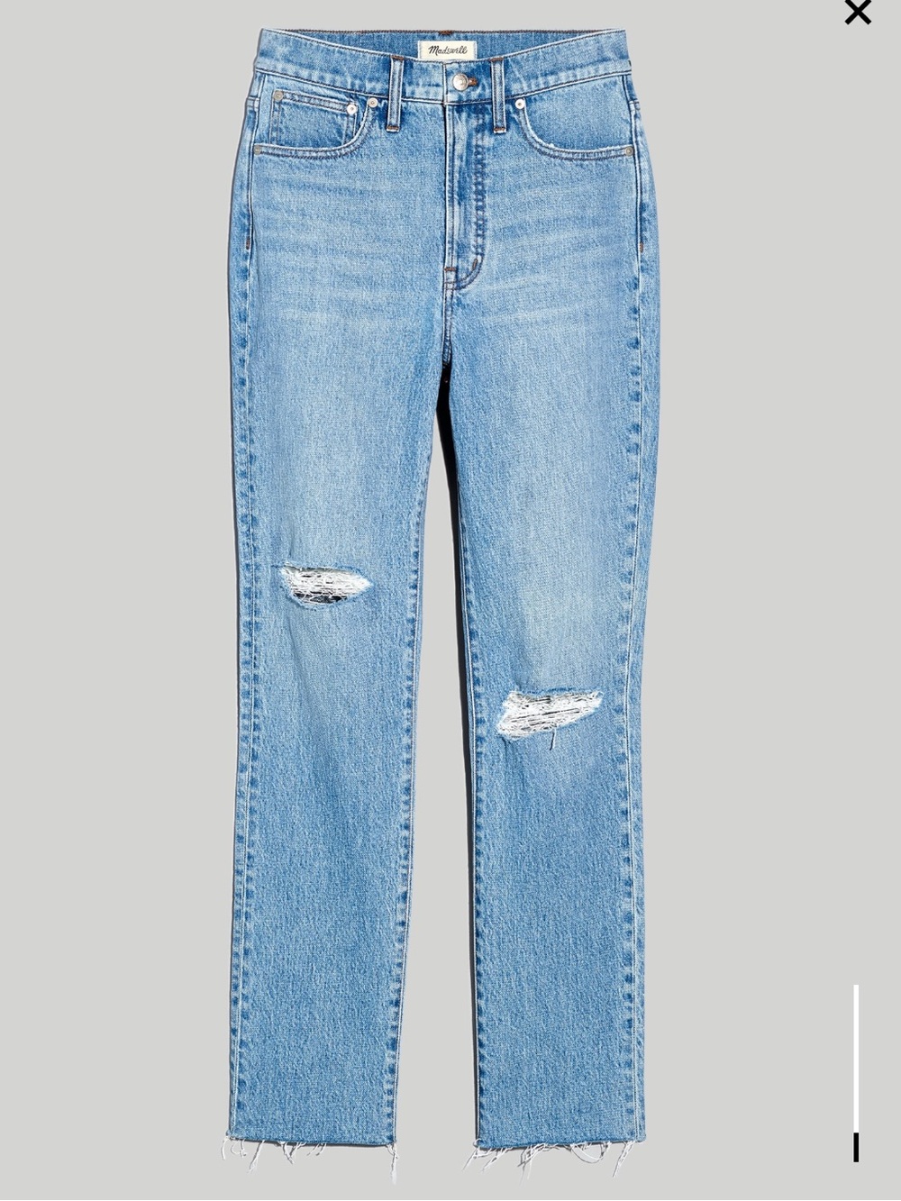 Madewell The Perfect Vintage Jean Distressed Bradwell Wash 27
